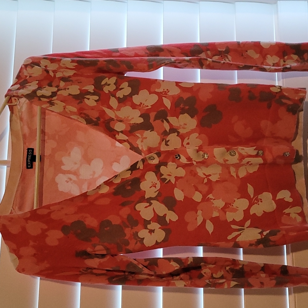 Express womens button  down sweater